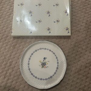 Nikko Provincial Designs PEONY 12” Round Rimmed Platter